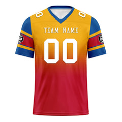 Custom Yellow Red Pittsburgh Personalized Authentic Football Jersey FBJ02-D020249-30