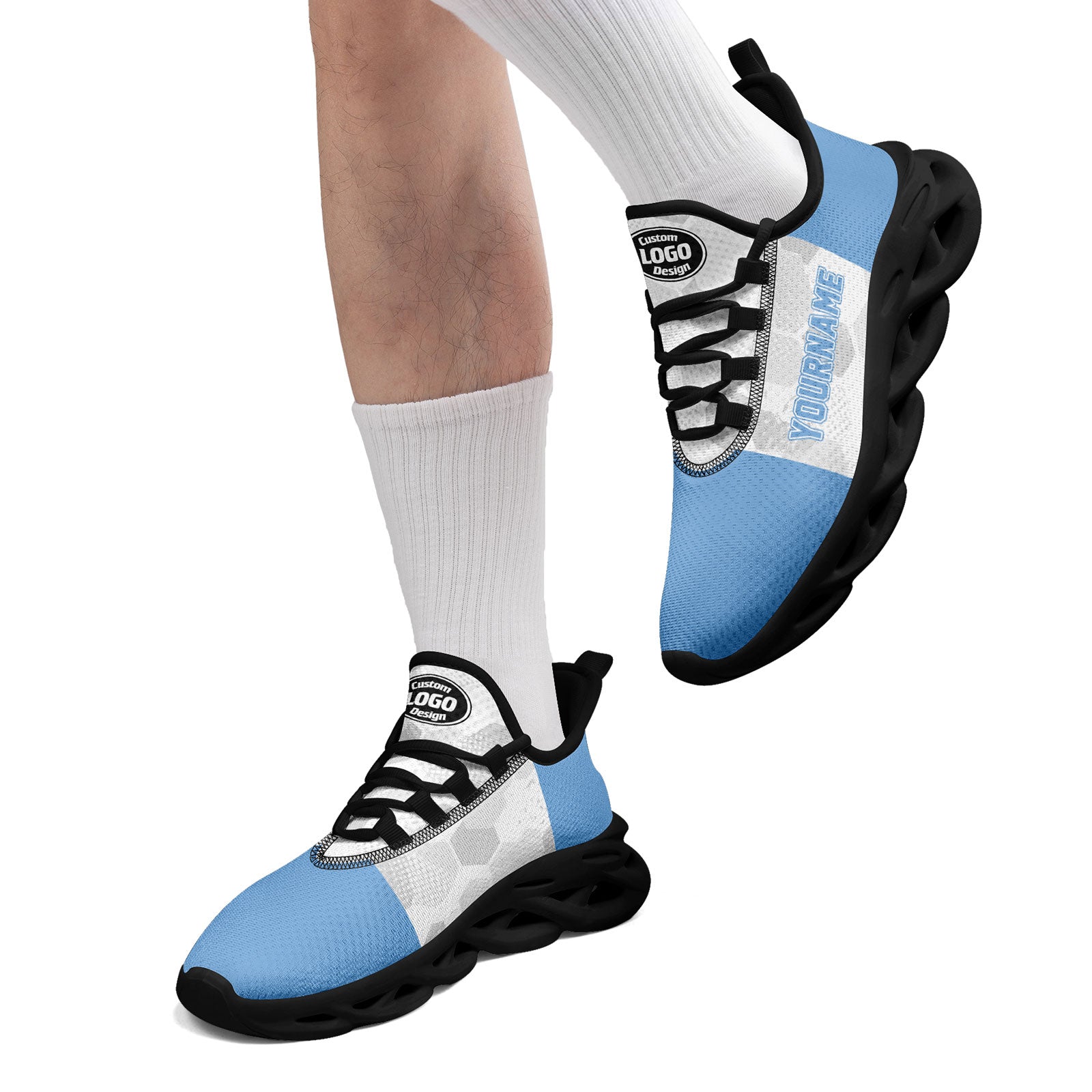 Custom 2026 World Cup Argentina Sneakers DIY Country Flag Running Shoes Lightweight Sport Shoes Gift for Football Fans Personalized Team Name and Logo FN003-F027086-5