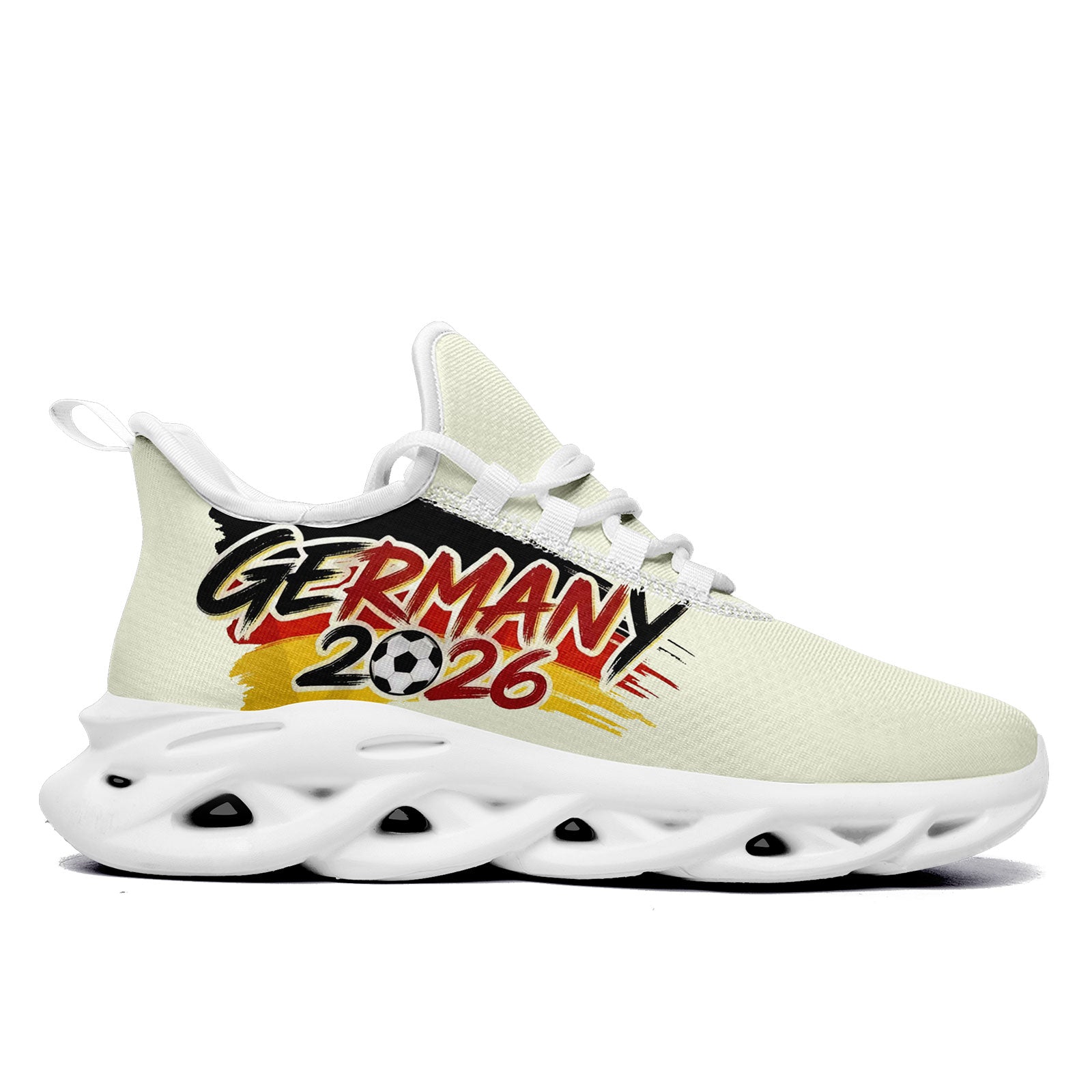 Custom Germany 2026 World Cup Sneakers DIY Country Flag Running Shoes Lightweight Sport Shoes Gift for Football Fans Personalized Team Name and Logo FN003-F025035-10