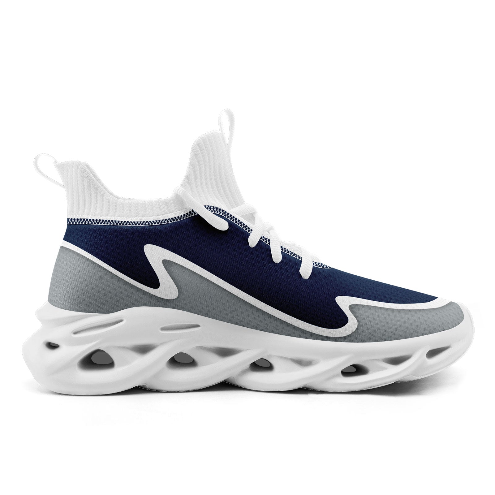 Custom Blue Gray Maxsoul Shoes Personalized Sneaker FN030A-E020011-19