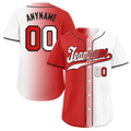 Custom Red White Gradient Fashion Personalized Authentic Baseball Jersey BSBJ01-D0a7aa9