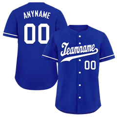 Custom Blue Classic Style White Personalized Authentic Baseball Jersey BSBJ01-bd0faea