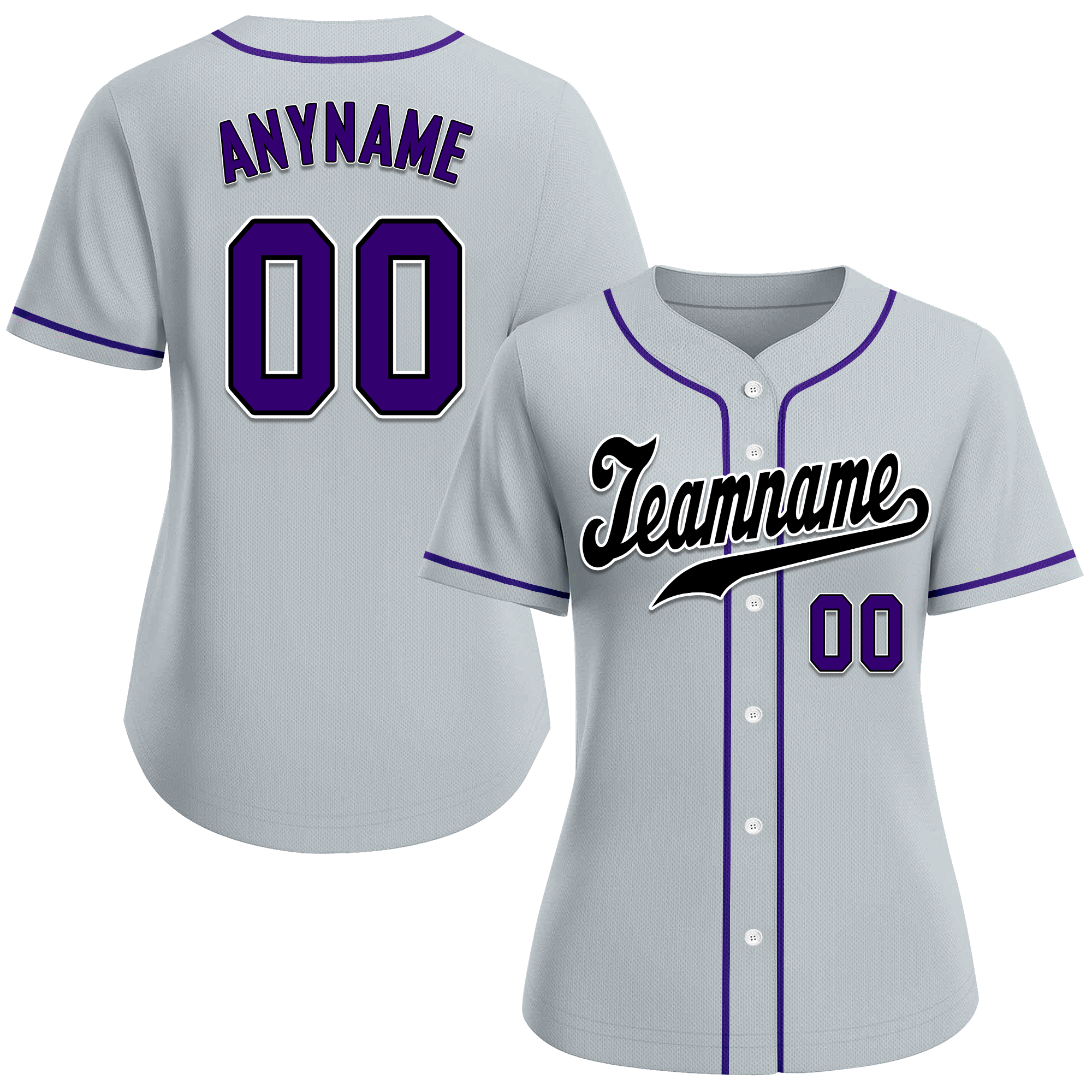 Custom Grey Classic Style Black Personalized Authentic Baseball Jersey BSBJ01-bd0faf0