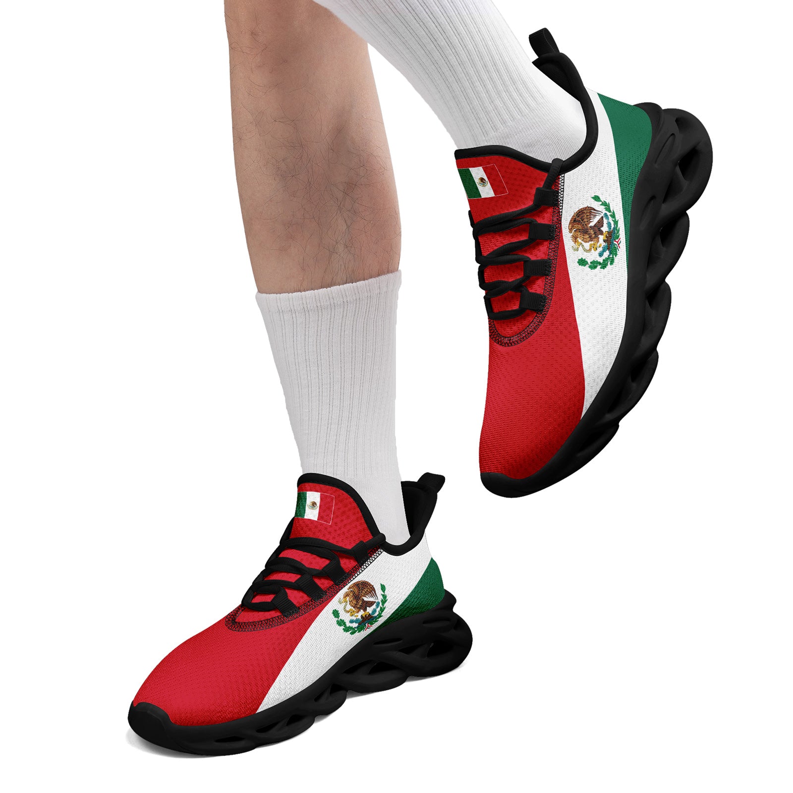 Custom 2026 World Cup Mexico Sneakers DIY Country Flag Running Shoes Lightweight Sport Shoes Gift for Football Fans Personalized Team Name and Logo FN003-F023045-4