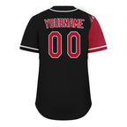Custom Black Red Classic Style Personalized Authentic Baseball Jersey UN002-D0b0a00-d