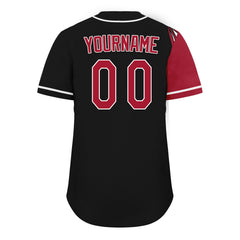 Custom Black Red Classic Style Personalized Authentic Baseball Jersey UN002-D0b0a00-d