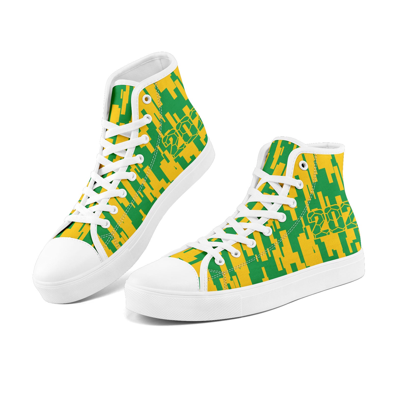 Custom 2026 World Cup Brazil Sneakers DIY Country Flag Running Shoes Lightweight Sport Shoes Gift for Football Fans Personalized Team Name and Logo FN024-F027092-2