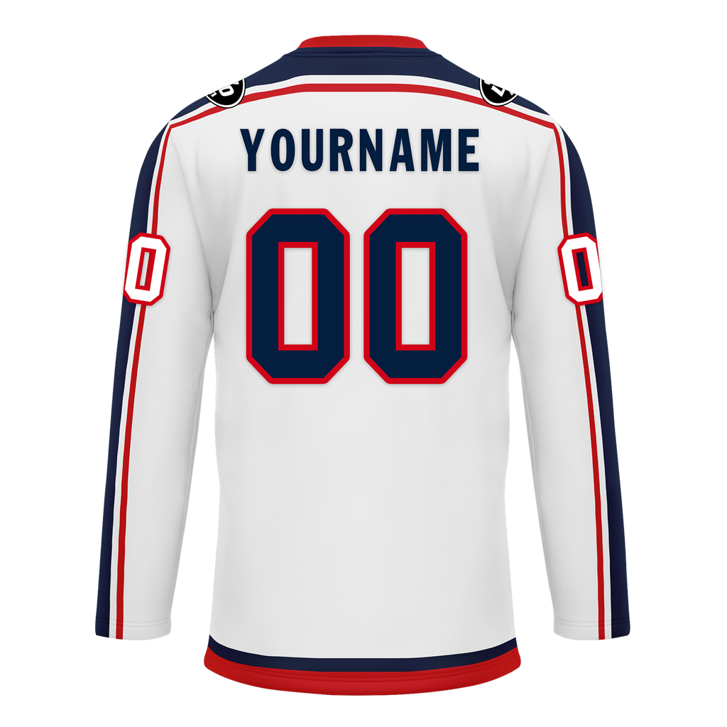Custom White Personalized Hockey Jersey HCKJ01-D0a70fa