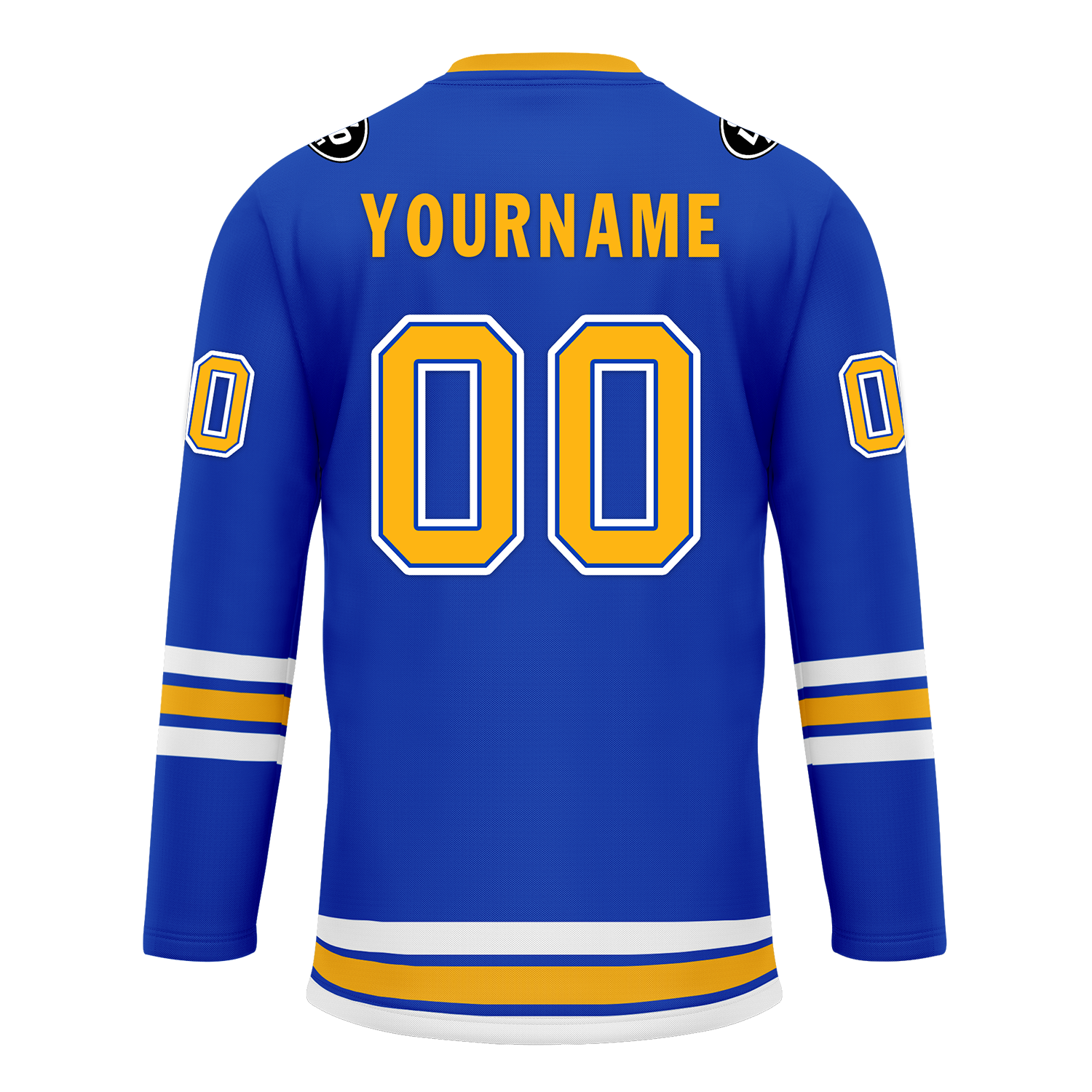 Custom Blue Yellow Personalized Hockey Jersey HCKJ01-D0a70cc