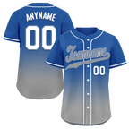 Custom Blue Grey Fade Fashion Personalized Authentic Baseball Jersey BSBJ01-D0a70bf