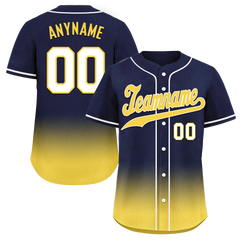 Custom Blue Yellow Fade Fashion Personalized Authentic Baseball Jersey BSBJ01-D0a70e9