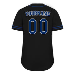 Custom Black Classic Style Blue Personalized Authentic Baseball Jersey UN002-bd0b00d8-bd