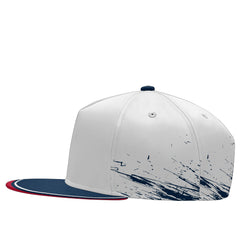 Custom White Blue Red New England Hat Sport Design Cap Stitched Adjustable Personalized PR067B-D020261-26