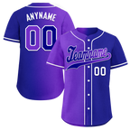 Custom Purple Blue Gradient Fashion Personalized Authentic Baseball Jersey BSBJ01-D0a7a0b