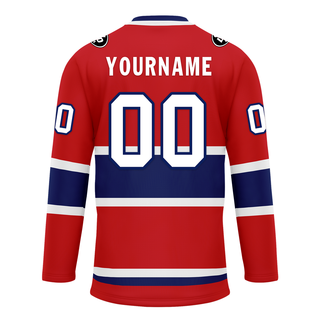 Custom Red Blue Personalized Hockey Jersey HCKJ01-D0a70a7