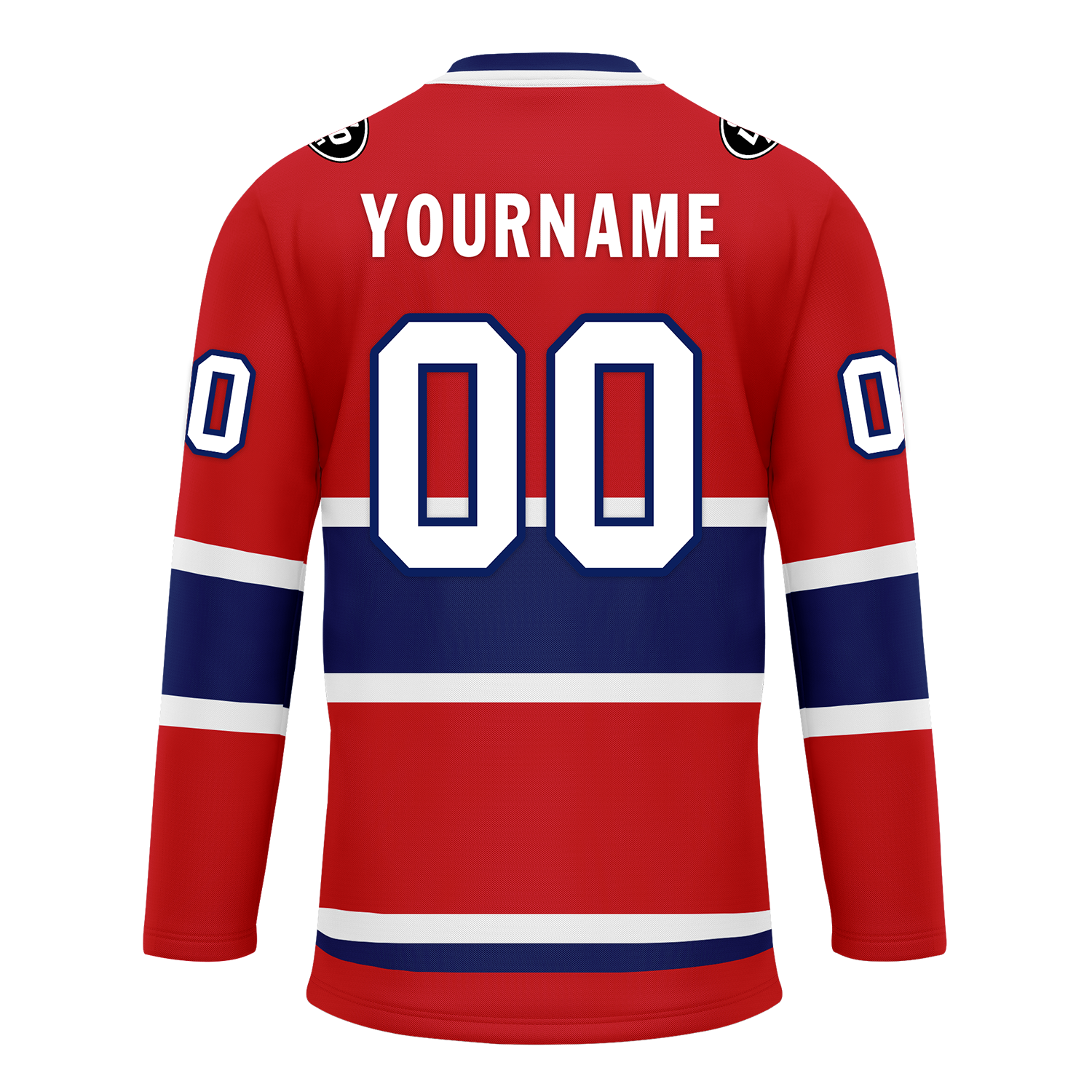Custom Red Blue Personalized Hockey Jersey HCKJ01-D0a70a7