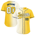 Custom White Yellow Gradient Fashion Personalized Authentic Baseball Jersey BSBJ01-D0a709f