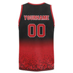 Custom Black Red Fade Fashion Sports Uniform Basketball Jersey BBJ01-D020102-4