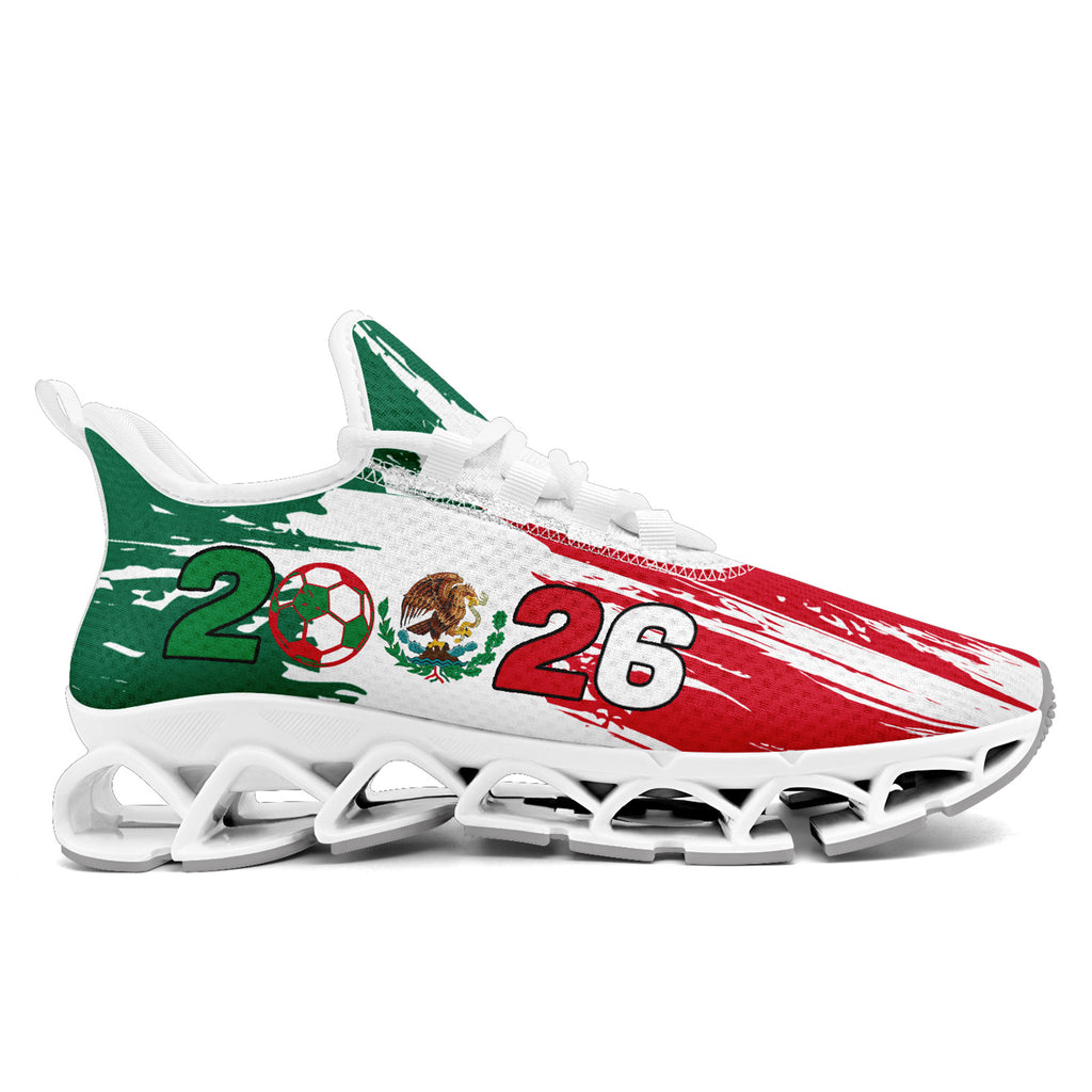 Custom 2026 World Cup Mexico Sneakers DIY Country Flag Running Shoes Lightweight Sport Shoes Gift for Football Fans Personalized Team Name and Logo FN003XD-F023050-1