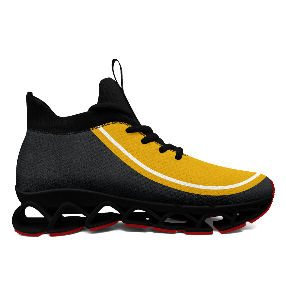 Custom Yellow Dark Gray Maxsoul Shoes Personalized Sneaker FN030XD-D020388-1