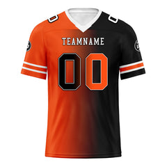 Custom Orange Black Ohio Personalized Authentic Football Jersey FBJ02-D028017-19