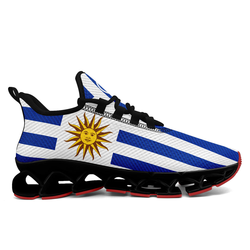 Custom Uruguay 2026 World Cup Sneakers DIY Country Flag Running Shoes Lightweight Sport Shoes Gift for Football Fans Personalized Team Name and Logo FN003XD-F009085-4