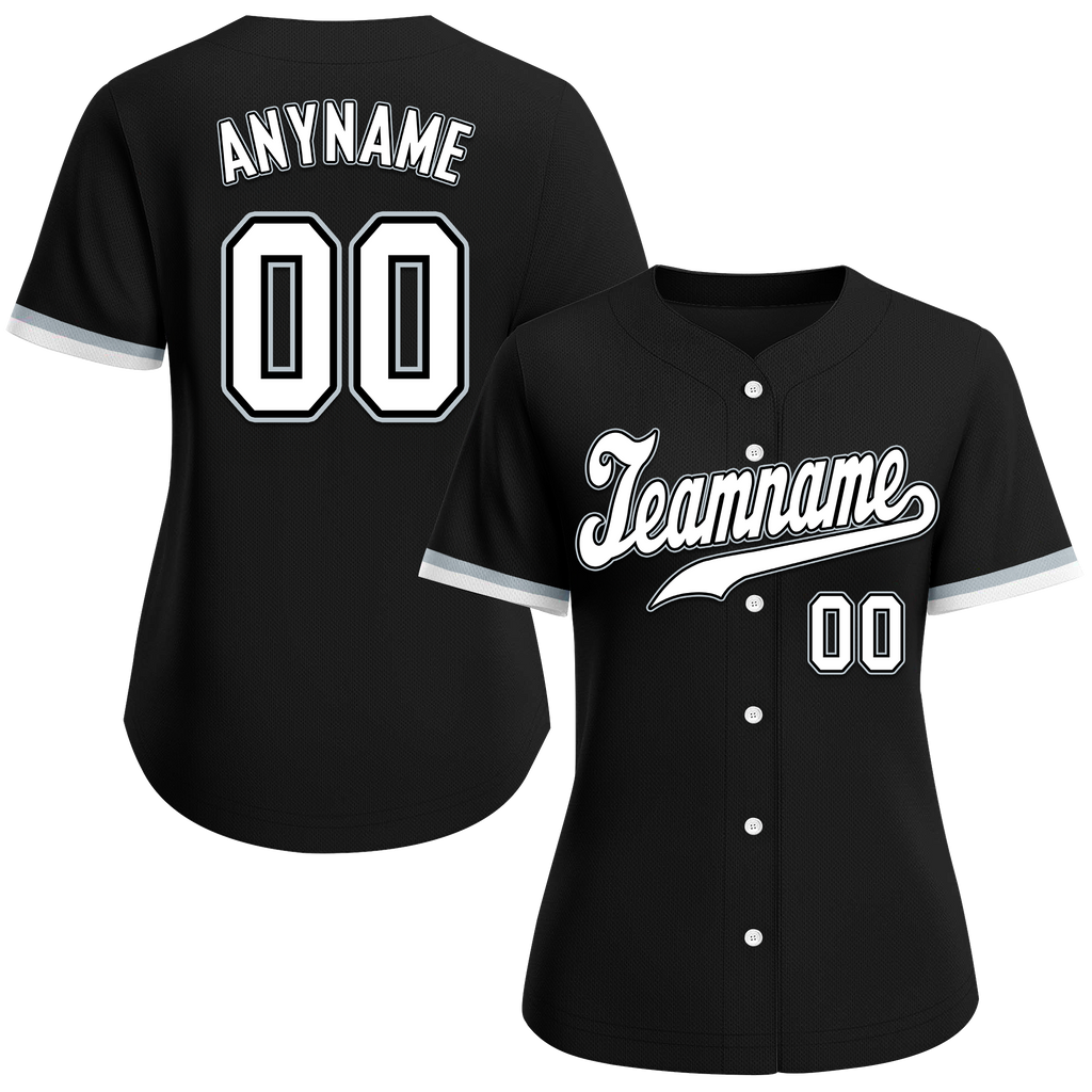 Custom Black Classic Style White Personalized Authentic Baseball Jersey BSBJ01-bd0faa7