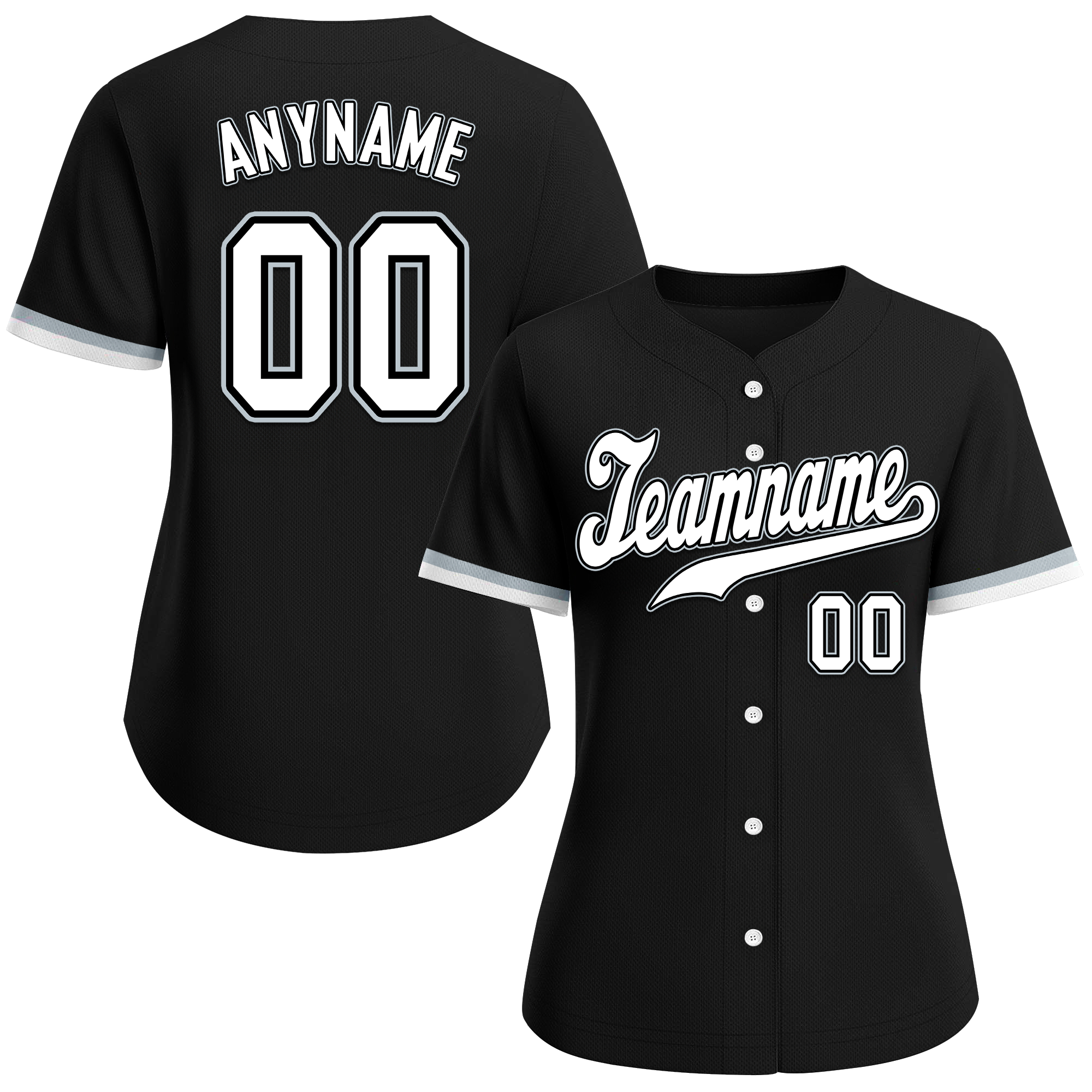 Custom Black Classic Style White Personalized Authentic Baseball Jersey BSBJ01-bd0faa7