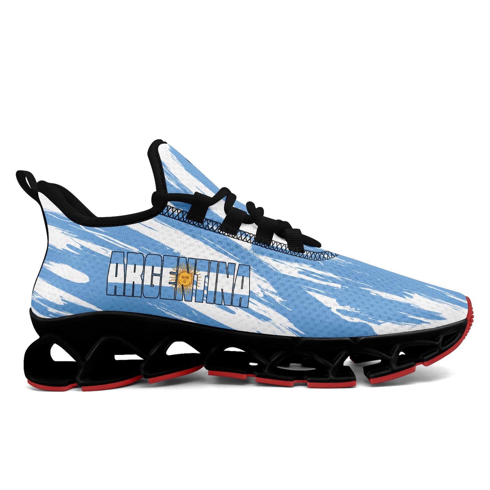Custom 2026 World Cup Argentina Sneakers DIY Country Flag Running Shoes Lightweight Sport Shoes Gift for Football Fans Personalized Team Name and Logo FN003XD-F027046-5