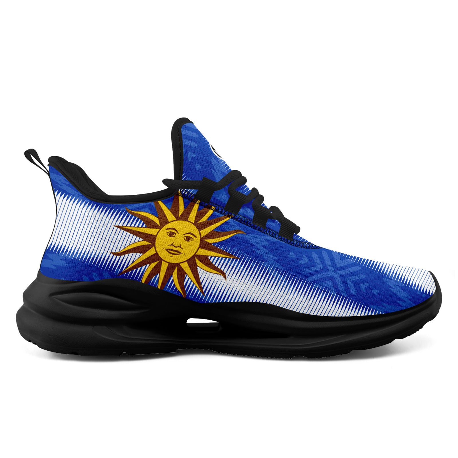 Custom Uruguay 2026 World Cup Sneakers DIY Country Flag Running Shoes Lightweight Sport Shoes Gift for Football Fans Personalized Team Name and Logo FN079-F009082-1
