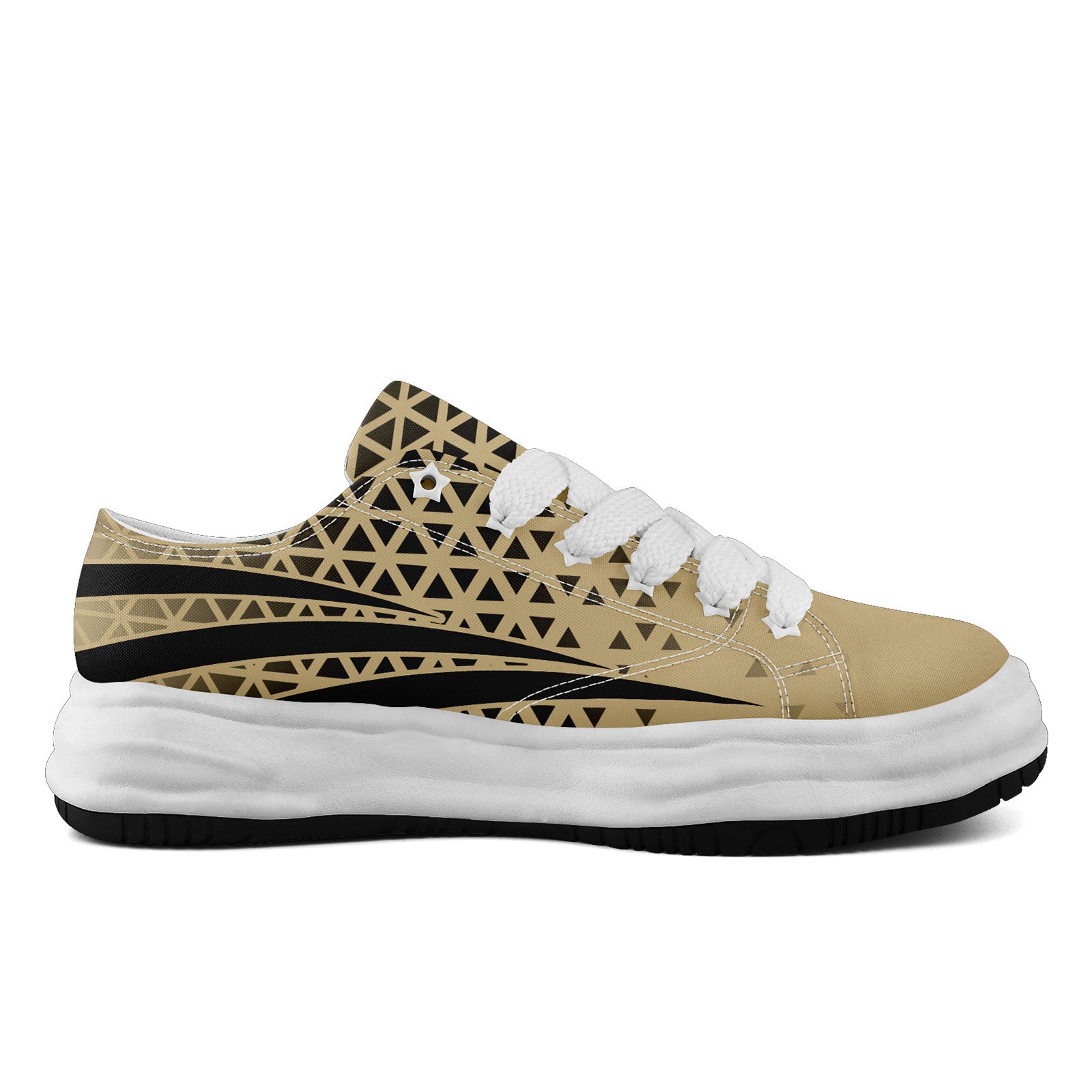 Custom Beige Black Louisiana Football Jersey and Sports Shoes Combo Offer Personalized Combo ZH-D023031-19