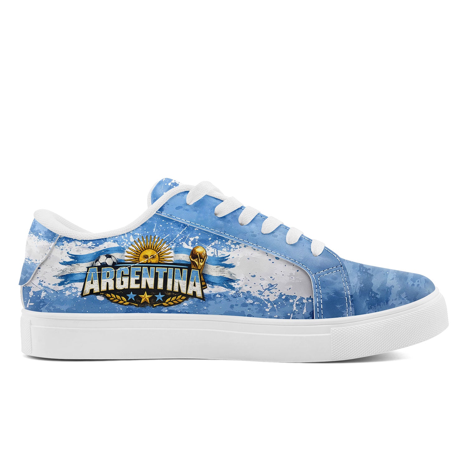 Custom 2026 World Cup Argentina Sneakers DIY Country Flag Running Shoes Lightweight Sport Shoes Gift for Football Fans Personalized Team Name and Logo FN023-F027051-2