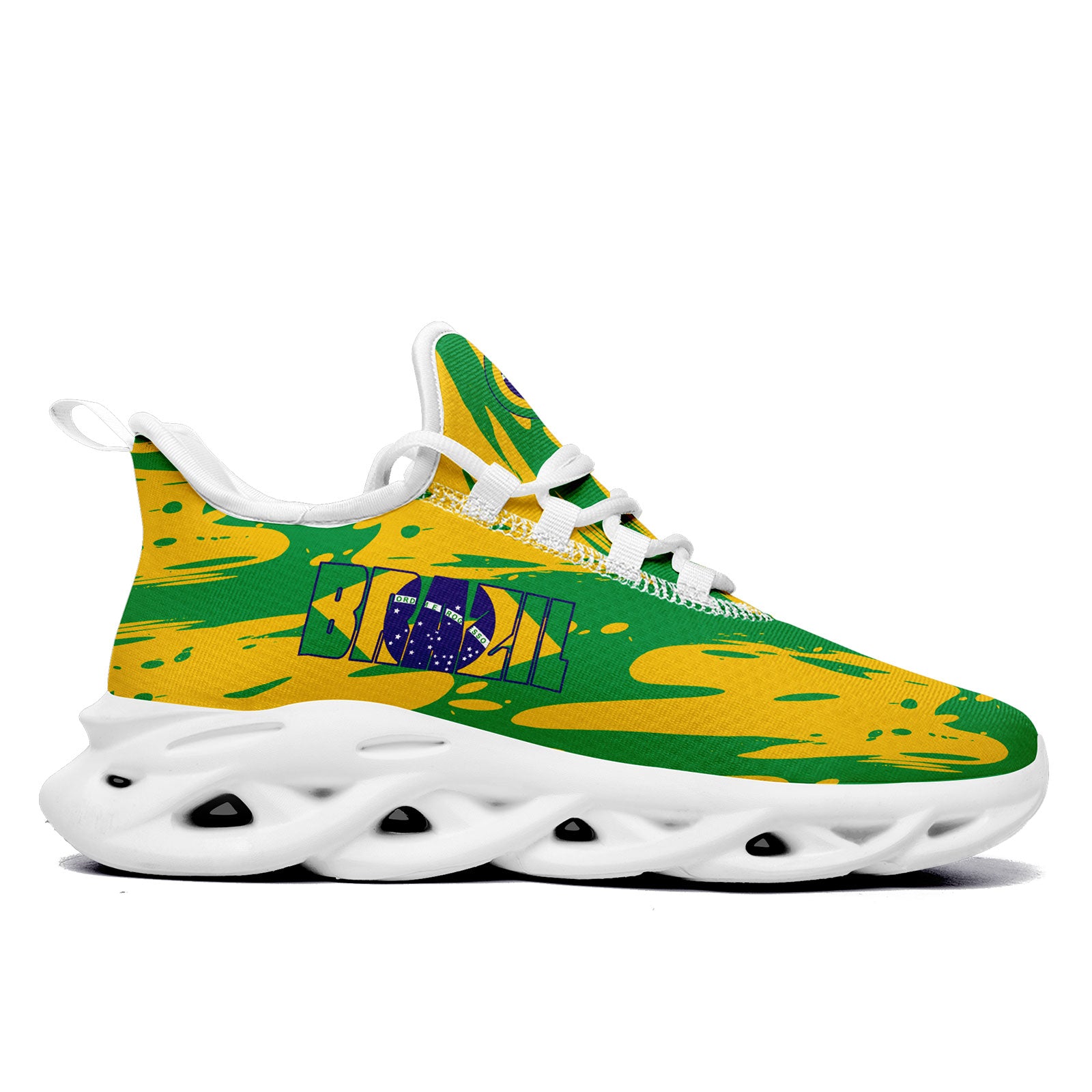 Custom 2026 World Cup Brazil Sneakers DIY Country Flag Running Shoes Lightweight Sport Shoes Gift for Football Fans Personalized Team Name and Logo FN003-F027045-5