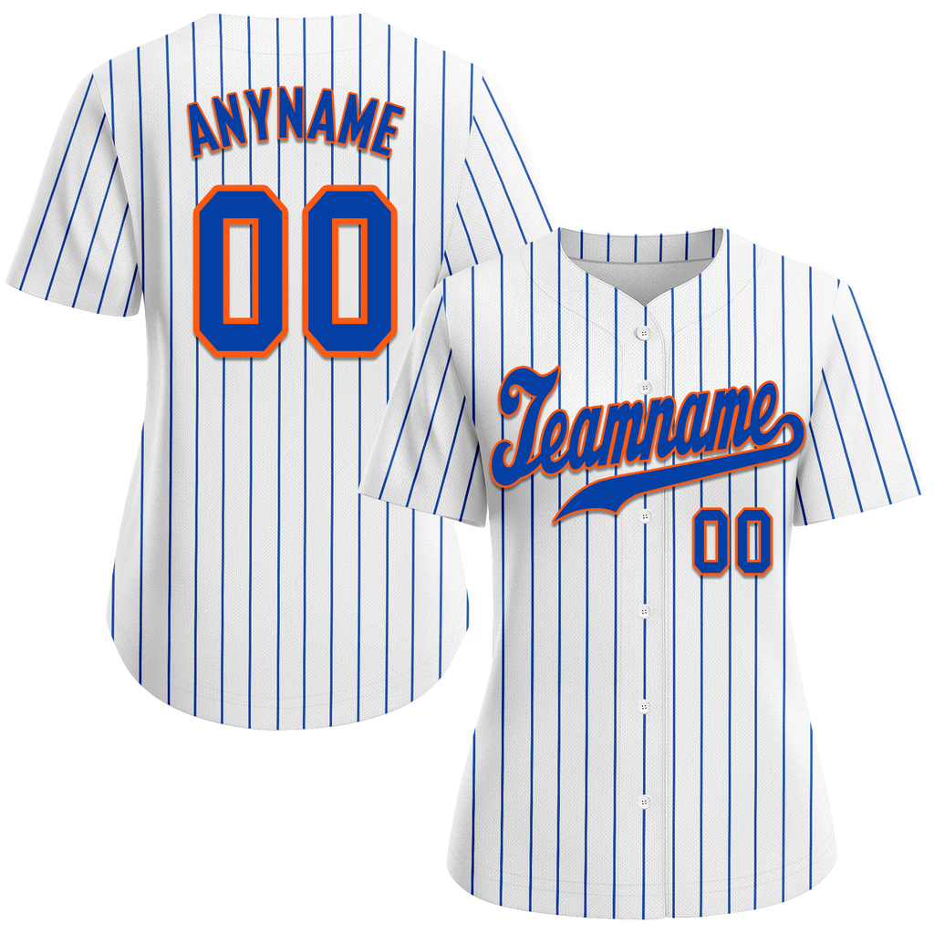 Custom White Classic Style Blue Personalized Authentic Baseball Jersey BSBJ01-bd0fa07