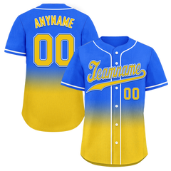 Custom Blue Yellow Fade Fashion Personalized Authentic Baseball Jersey BSBJ01-D0a70c0