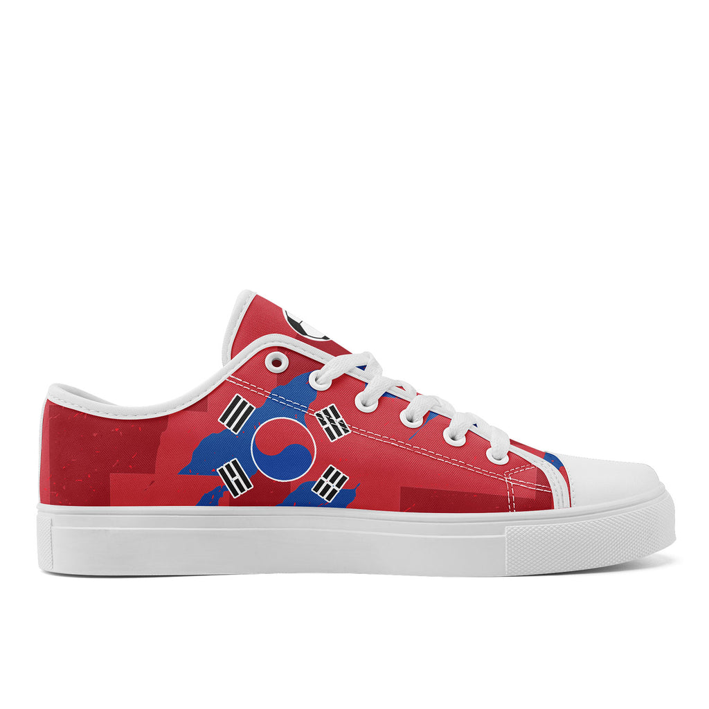 Custom South Korea 2026 World Cup Sneakers DIY Country Flag Running Shoes Lightweight Sport Shoes Gift for Football Fans Personalized Team Name and Logo FN027-F009081-1
