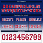 Custom Blue Red White Fade Fashion New York High-Performance American Football Jersey FBJ06-D020252-21