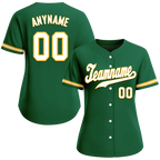 Custom Green Classic Style White Personalized Authentic Baseball Jersey BSBJ01-bd0fab9