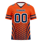 Custom Orange White Colorado Personalized Authentic Football Jersey FBJ02-D023033-10