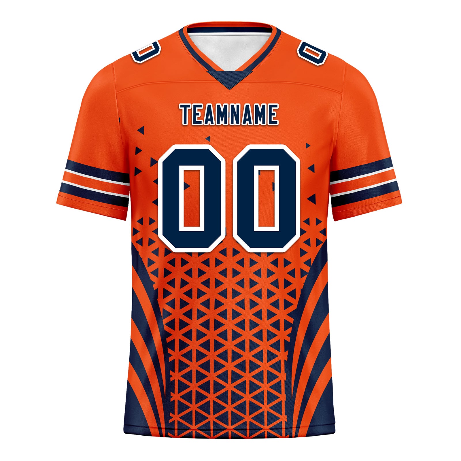Custom Orange White Colorado Personalized Authentic Football Jersey FBJ02-D023033-10