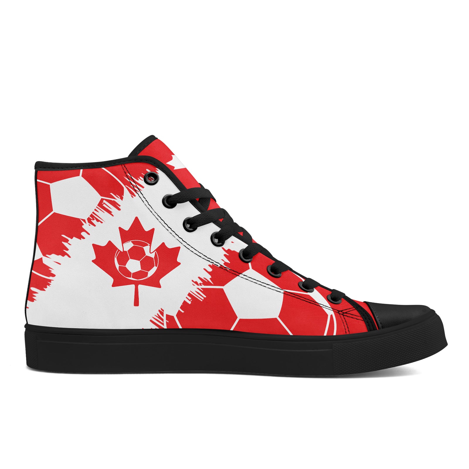 Custom 2026 World Cup Canada Sneakers DIY Country Flag Running Shoes Lightweight Sport Shoes Gift for Football Fans Personalized Team Name and Logo FN024-F023064-1