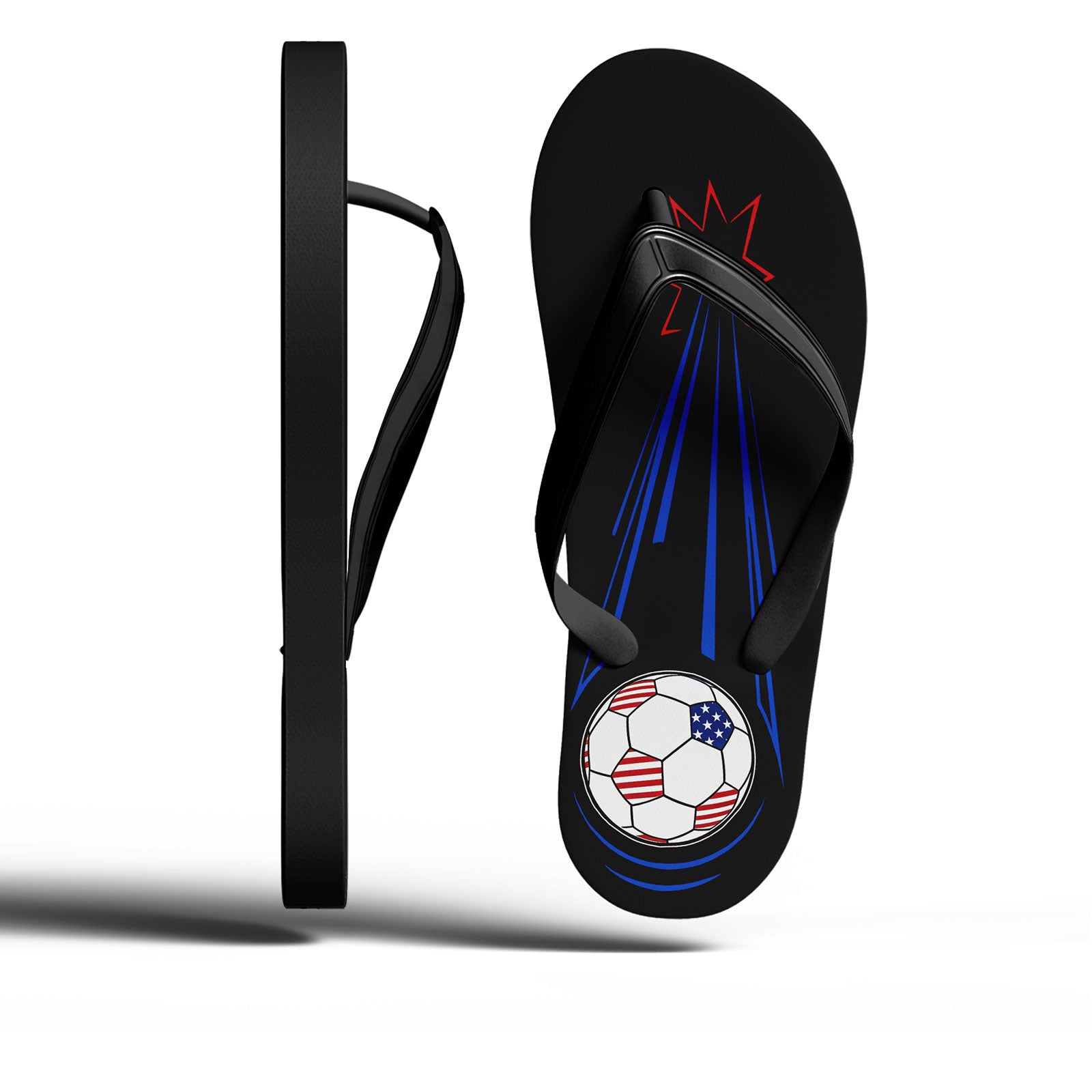 Custom United States 2026 World Cup Sneakers DIY Country Flag Running Shoes Lightweight Sport Shoes Gift for Football Fans Personalized Team Name and Logo FN058-F028039-4