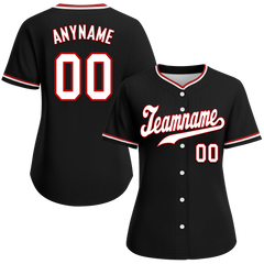 Custom Black Classic Style White Personalized Authentic Baseball Jersey BSBJ01-bd0fad0