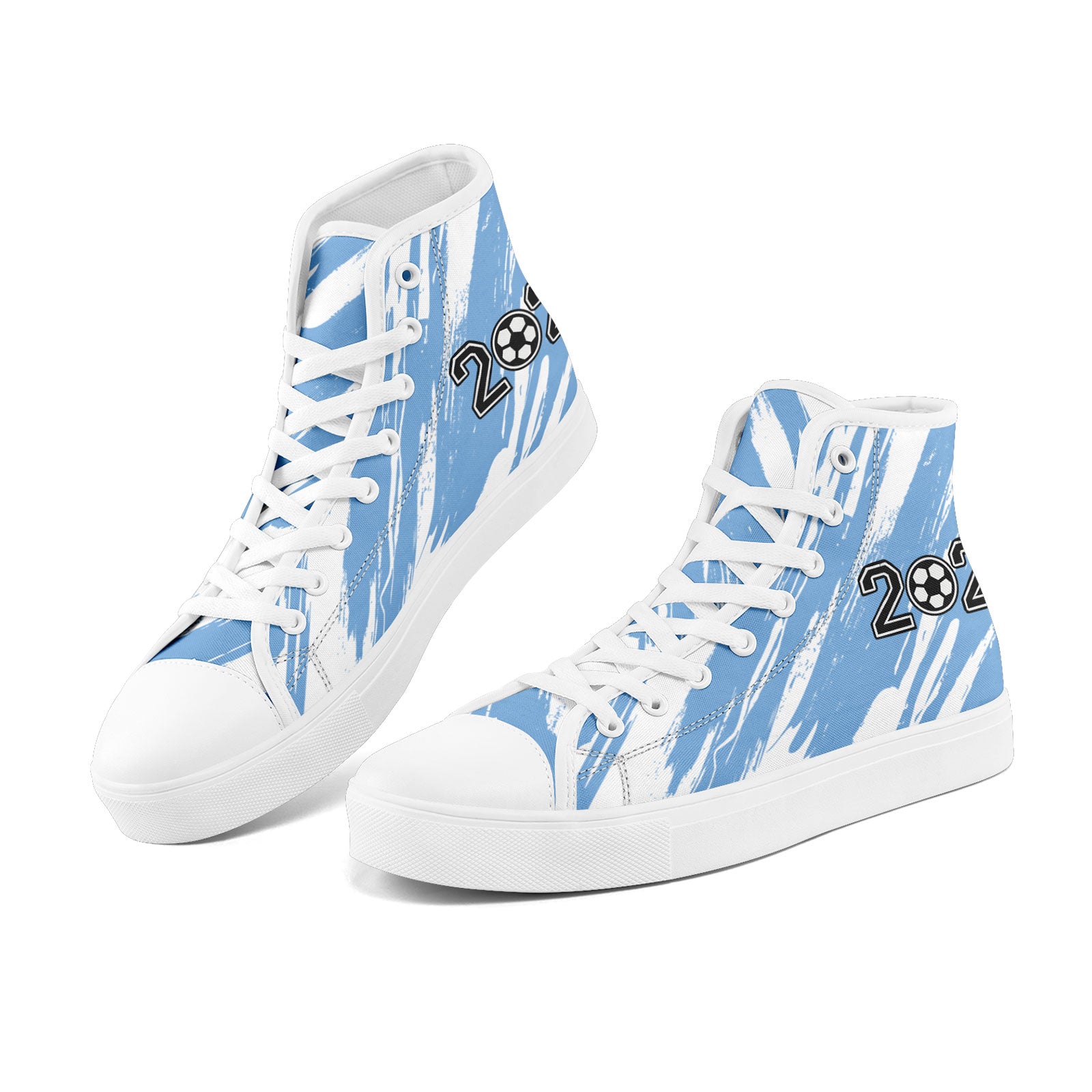 Custom 2026 World Cup Argentina Sneakers DIY Country Flag Running Shoes Lightweight Sport Shoes Gift for Football Fans Personalized Team Name and Logo FN024-F027093-3