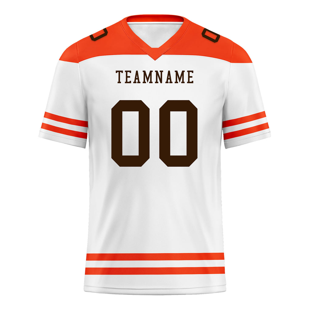 Custom Cleveland Personalized Authentic Football Jersey FBJ02-E0607-8