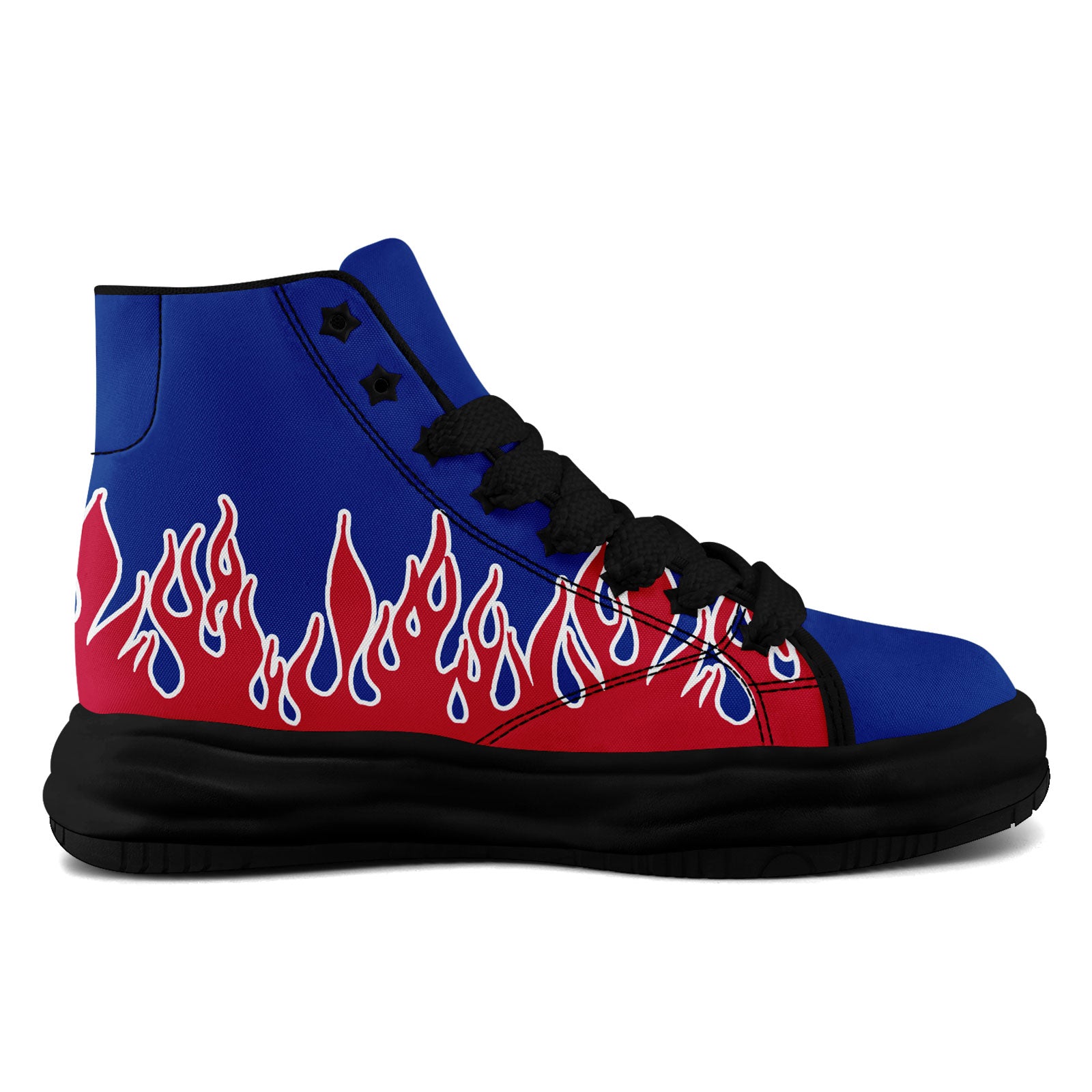 Custom Blue White Red Buffalo Football Jersey and Firesoul Sports Shoes Combo Offer Personalized Combo ZH-D020273-4