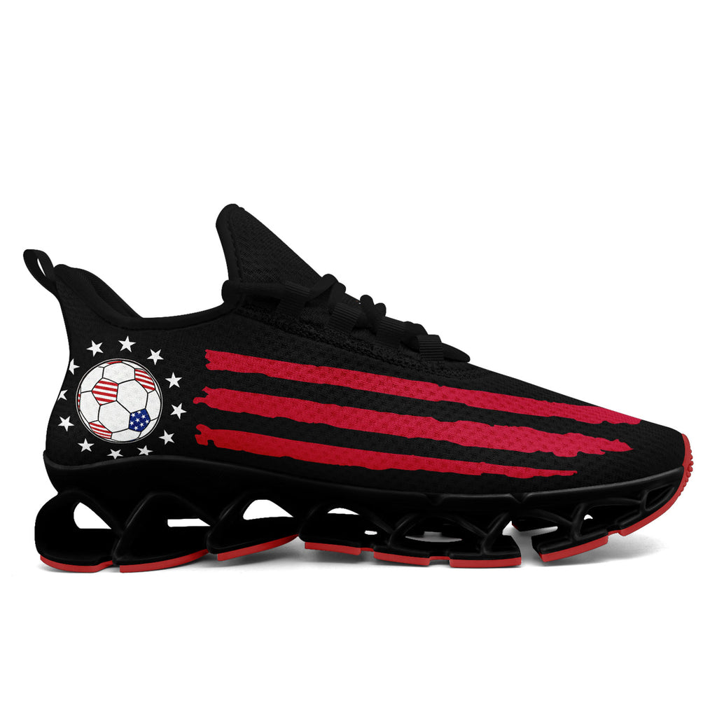 Custom United States 2026 World Cup Sneakers DIY Country Flag Running Shoes Lightweight Sport Shoes Gift for Football Fans Personalized Team Name and Logo FN003XD-F028038-2