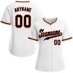 Custom White Classic Style Black Personalized Authentic Baseball Jersey BSBJ01-bd0fae8
