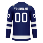 Custom Blue White Personalized Hockey Jersey HCKJ01-D0a70bc