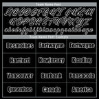 Custom Black Las Vegas Jacket Bomber Full-Snap Varsity Letterman Personalized Jacket FZ005-D025004-23